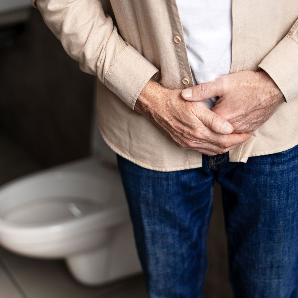 Older Man Experiencing Prostate Symptoms